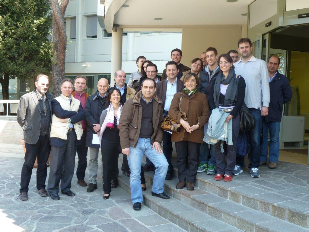 il gruppo dei partecipanti in visita all'IRST